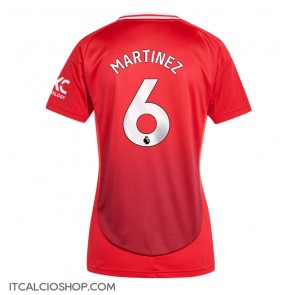 Manchester United Lisandro Martinez #6 Prima Maglia Femmina 2024-25 Manica Corta